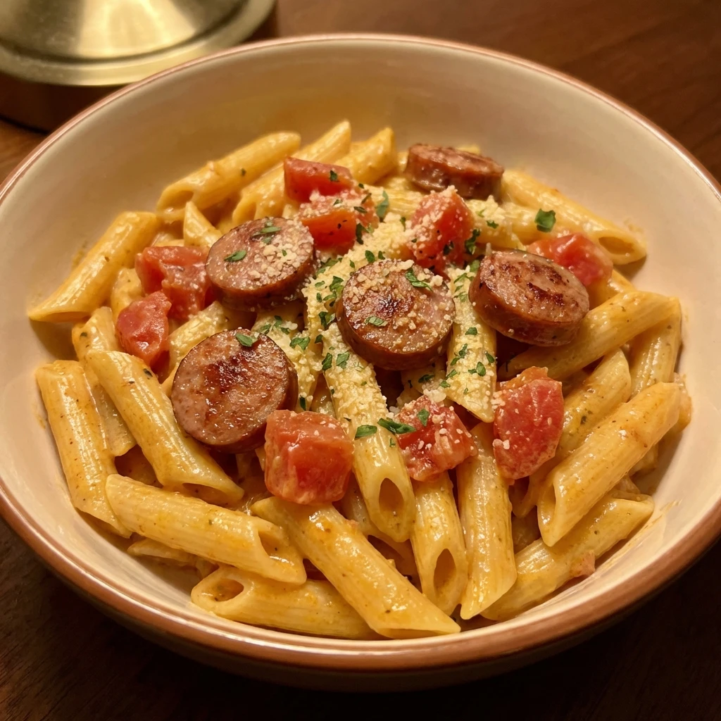 Discover One Pot Creamy Spicy Cajun Sausage Pasta