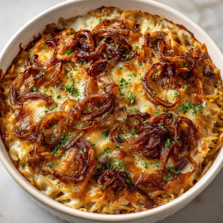 Homemade French Onion Chicken Orzo