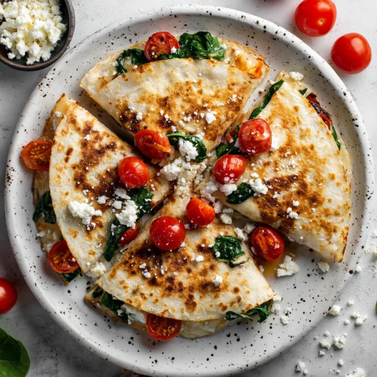Homemade Mediterranean Quesadilla