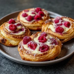 Easy Homemade Raspberry Danishes