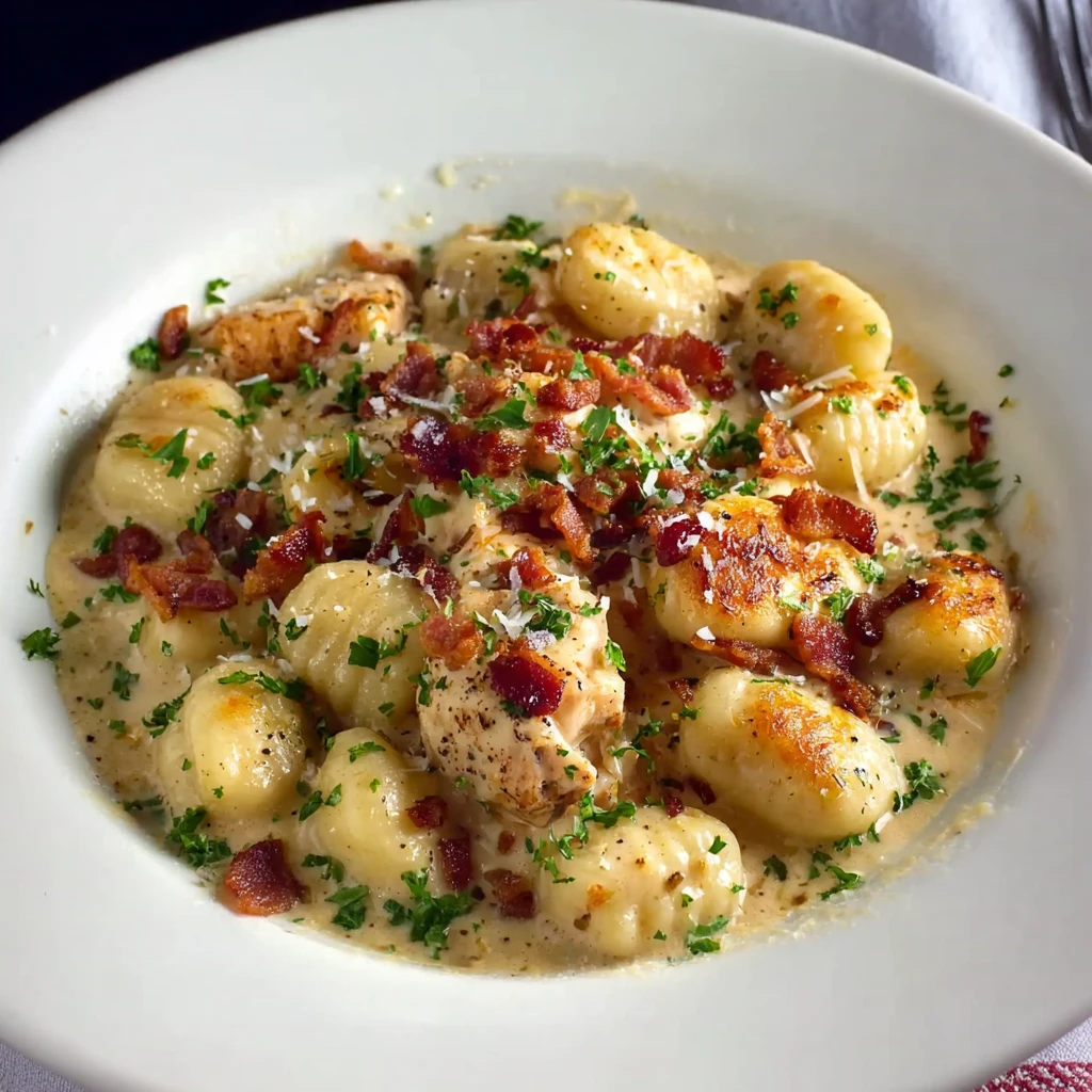 Garlic Parmesan Chicken Gnocchi