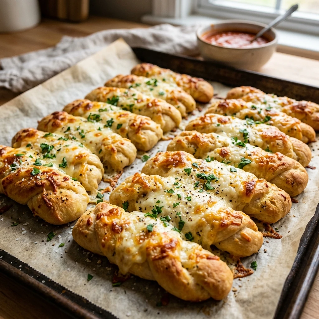 Cheesy Garlic Breadsticks You Can Make at Home recipe image