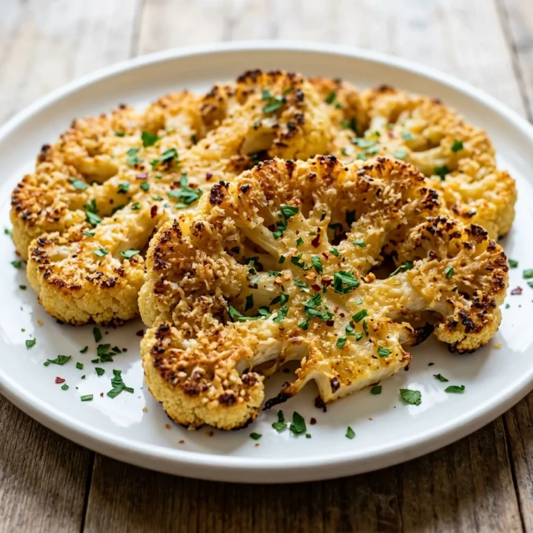 Indulge Crusted Cheesy Cauliflower Steaks Delicious Meal