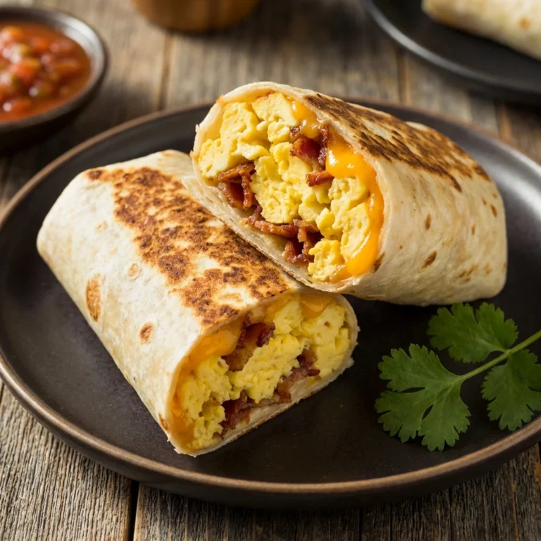 Whip Delicious Bacon Egg Cheese Breakfast Burrito Today