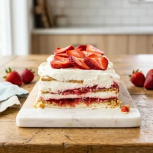 Strawberry Icebox Cake